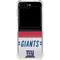 NFL New York Giants White Striped Galaxy Z Flip6 Clear Case